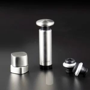 Wine Saver Vacuum Pump Kit with 2 Valve Bottle Stoppers and 1 Champagne Stopper